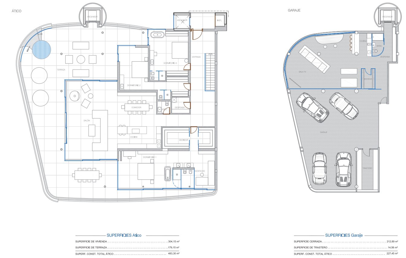 PENTHOUSE DESIGN SPECTACULAIRE AVEC VUE SUR LA MER AVANT