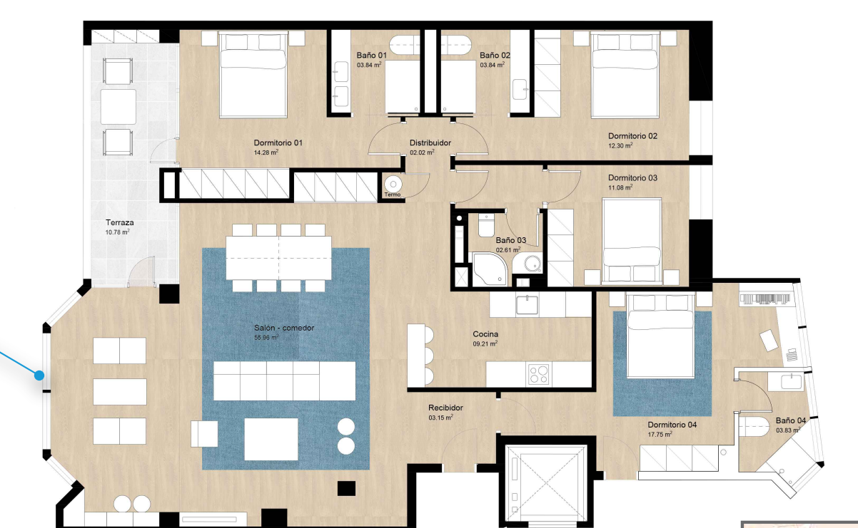 SCHÖNE BRANDNEUE WOHNUNG MIT MEERBLICK