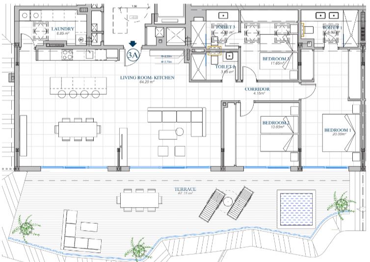 新建的豪华公寓，坐拥壮丽景观