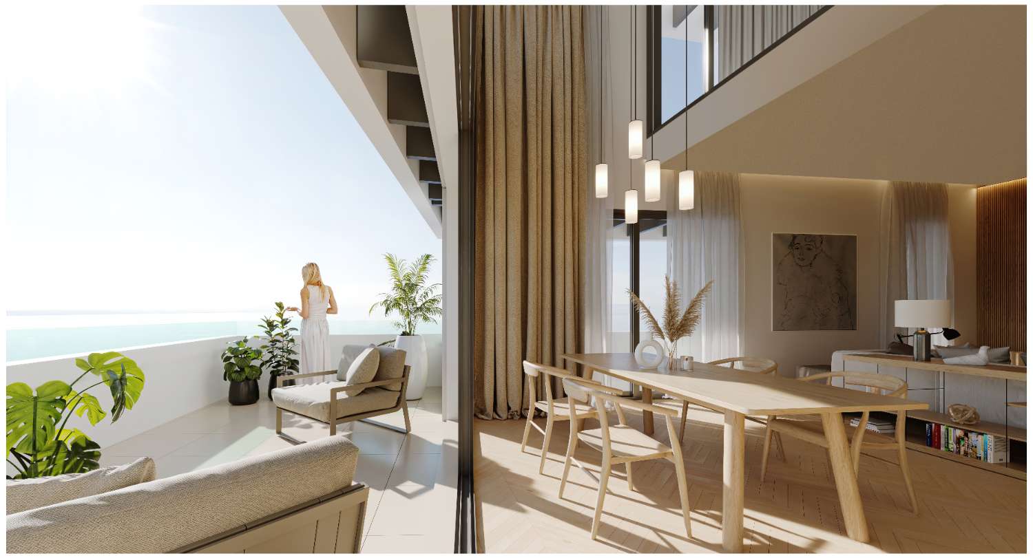 全新豪华 2 卧室复式公寓，最后 2 个单位可欣赏海景！ 1,845,000 欧元起