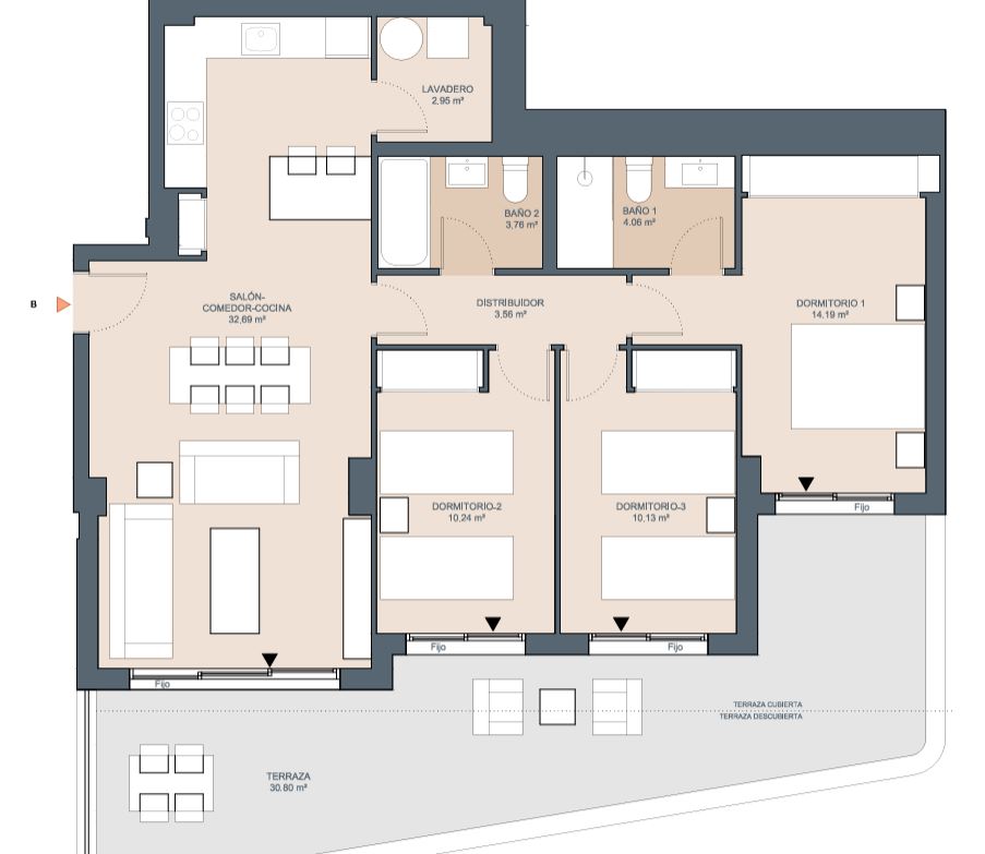 平面 出售 在 Lo Cea - Los Cortijos (Rincón de la Victoria)