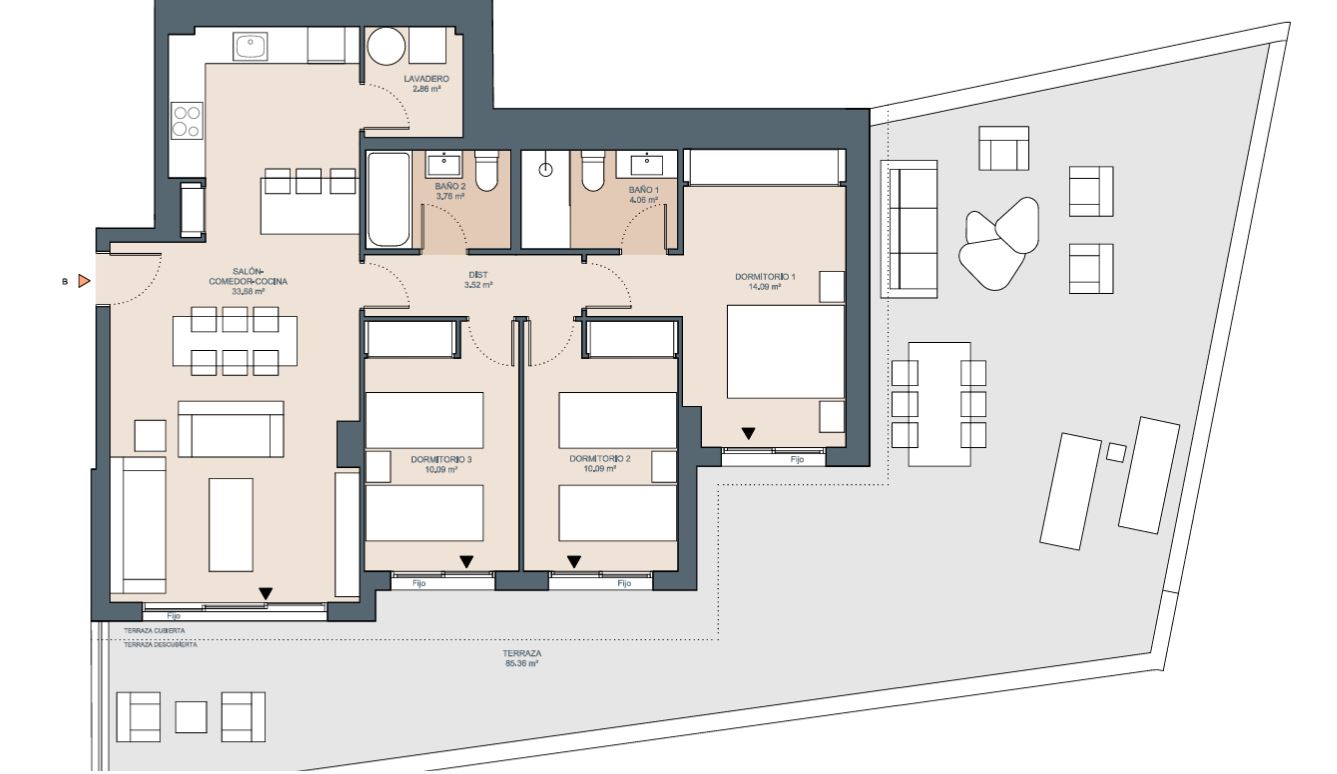 平面 出售 在 Lo Cea - Los Cortijos (Rincón de la Victoria)