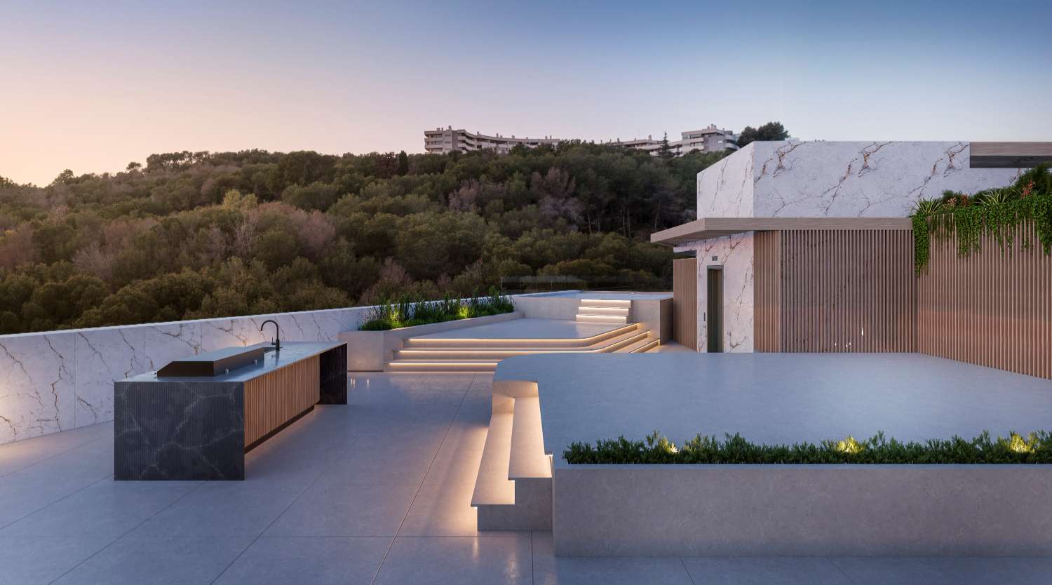 LUXUS-PENTHOUSE MIT PANORAMABLICK AUF DAS MEER