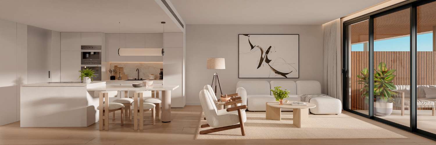 DESDE 495.000 € · APARTAMENTOS Y ÁTICOS DE LUJO CON VISTAS AL MAR – HOUSECLICK.ES