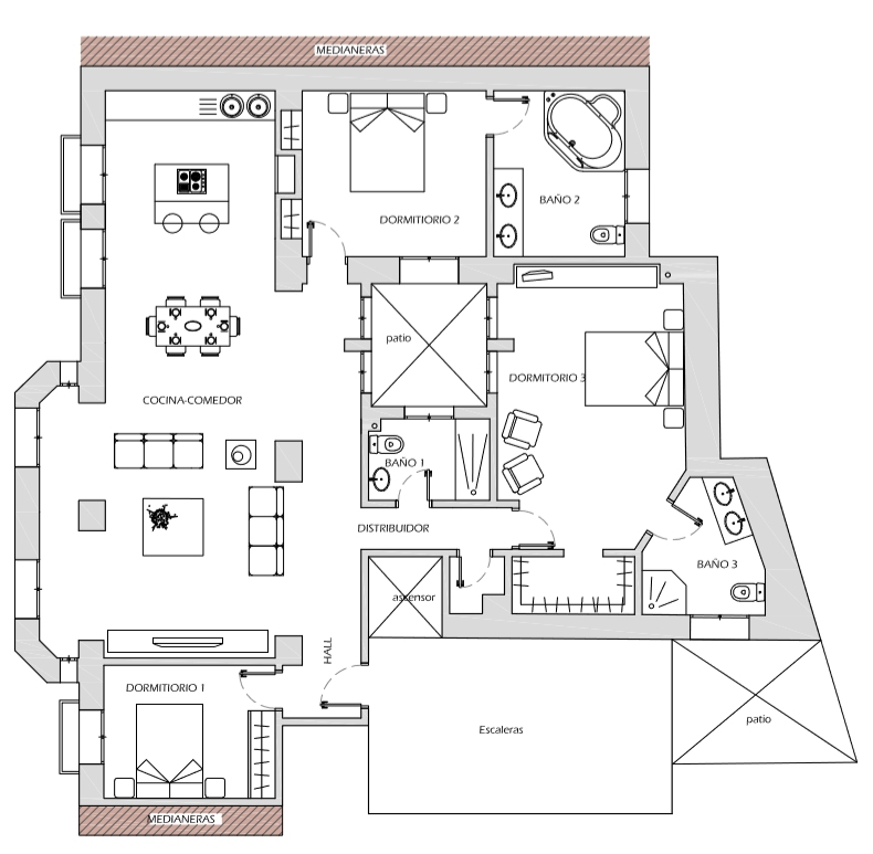 LUXURY APARTMENT VOR KURZEM RENOVIERT, VOR DER KATHEDRALE UND ALCAZABA. Terrasse.